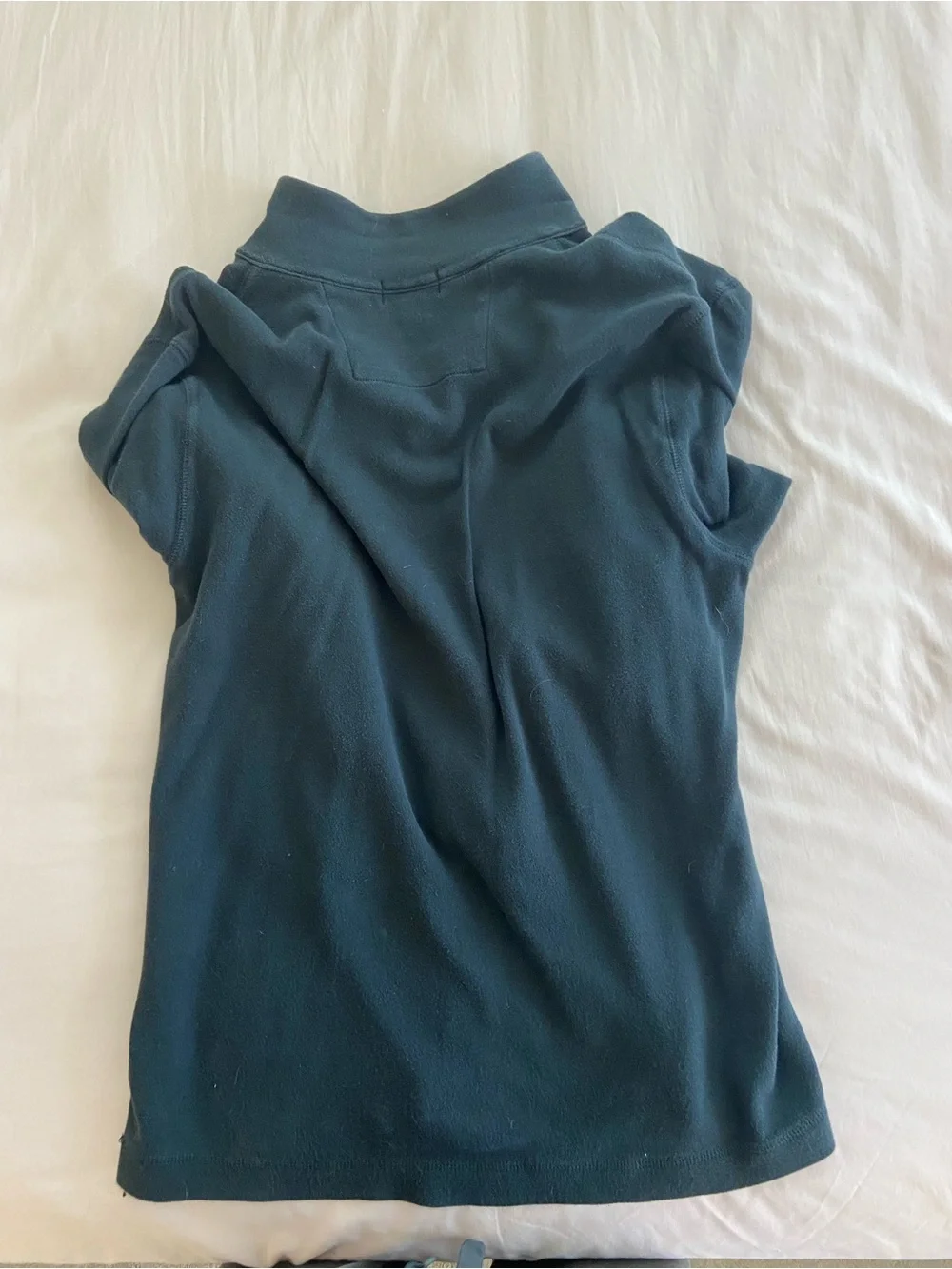 banana republic navy quarter zip pull over